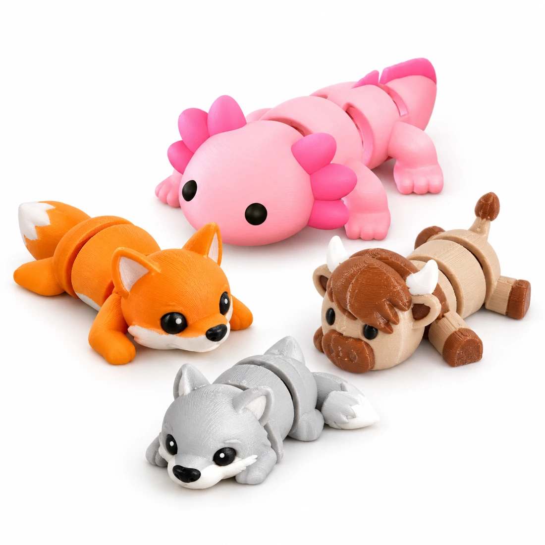 A mix of flexible animals