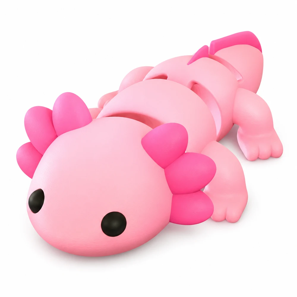 Pink axolotl